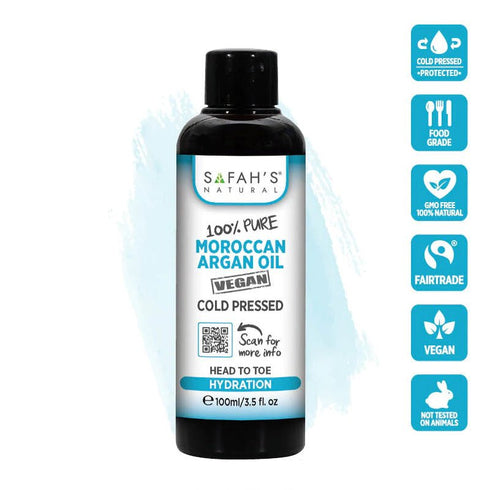 Safah's natural Cold pressed 100% pure Moroccan Argan Oil